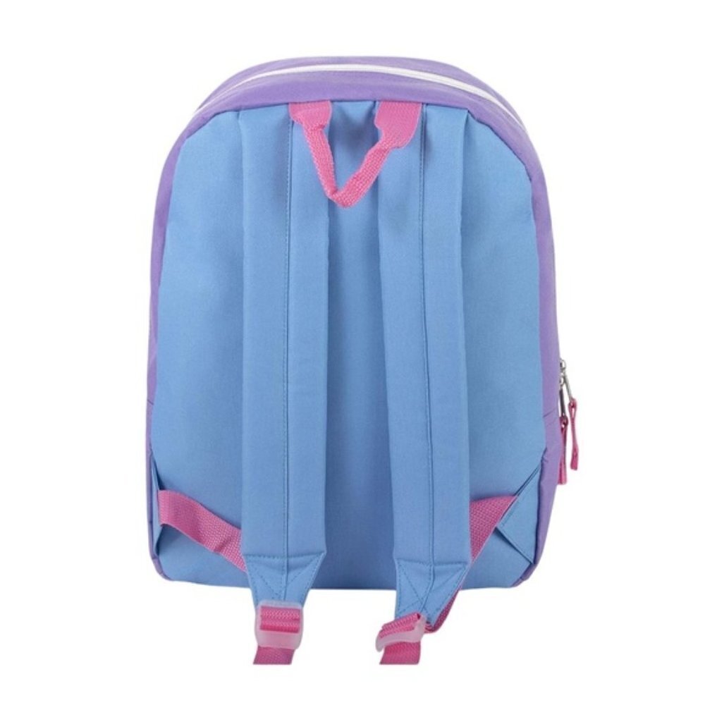 Rainbow Unicorn Backpack Travel School Adjustable Padded Straps Kids Purple - Picture 3 of 8